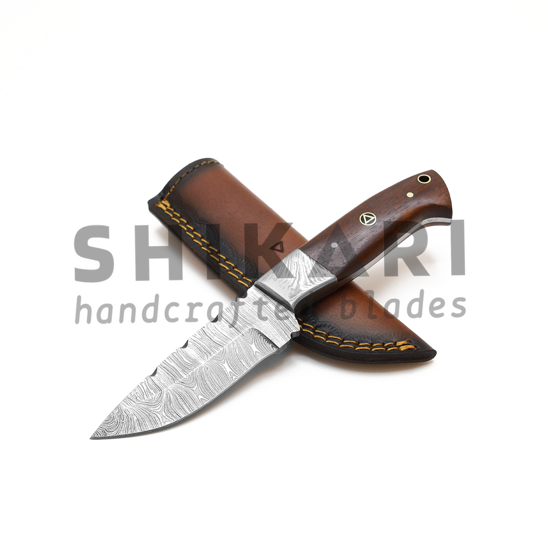 SQL-013 Damascus Hunting  Knife