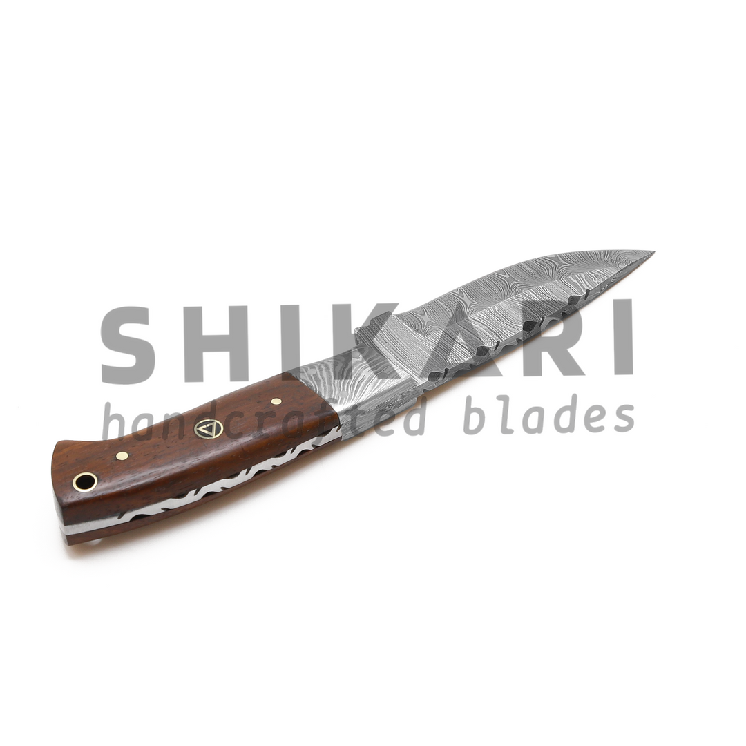 SQL-013 Damascus Hunting  Knife