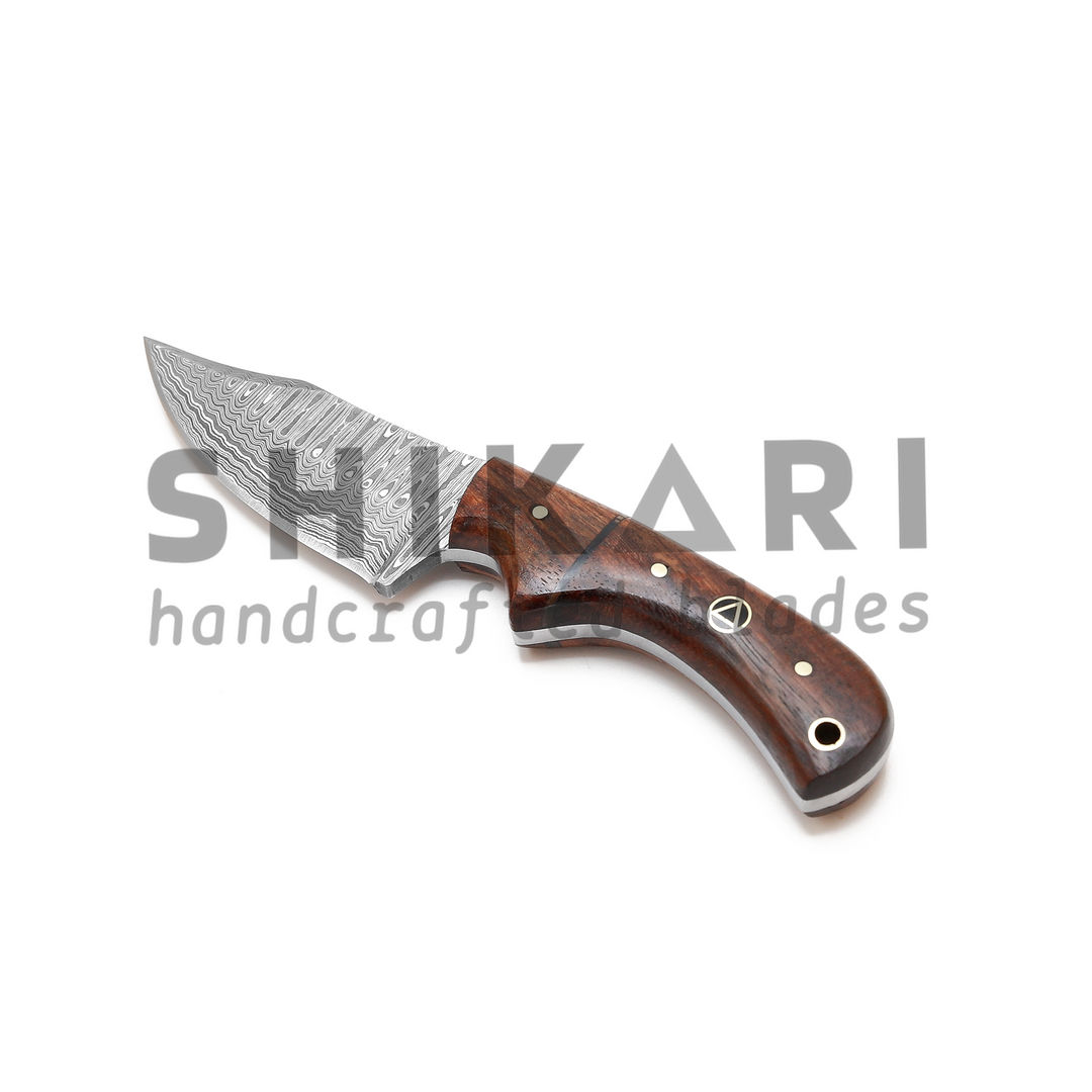 SQL-010 Damascus Hunting  Knife