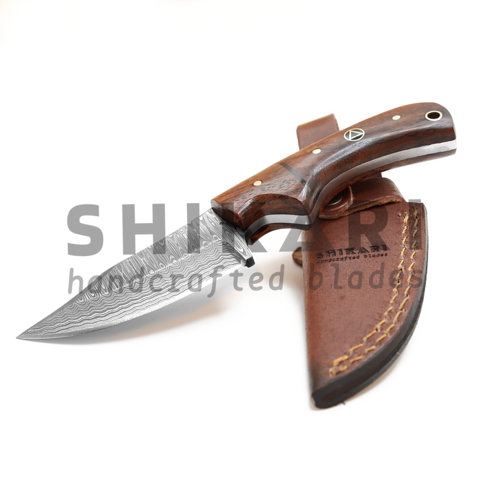 SQL-010 Damascus Hunting  Knife