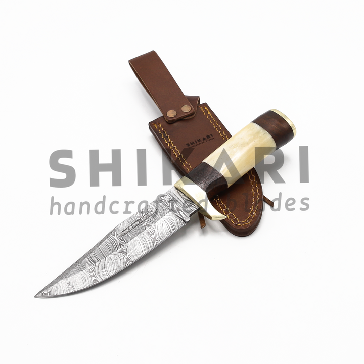 SQL-014 Damascus Hunting Bowie