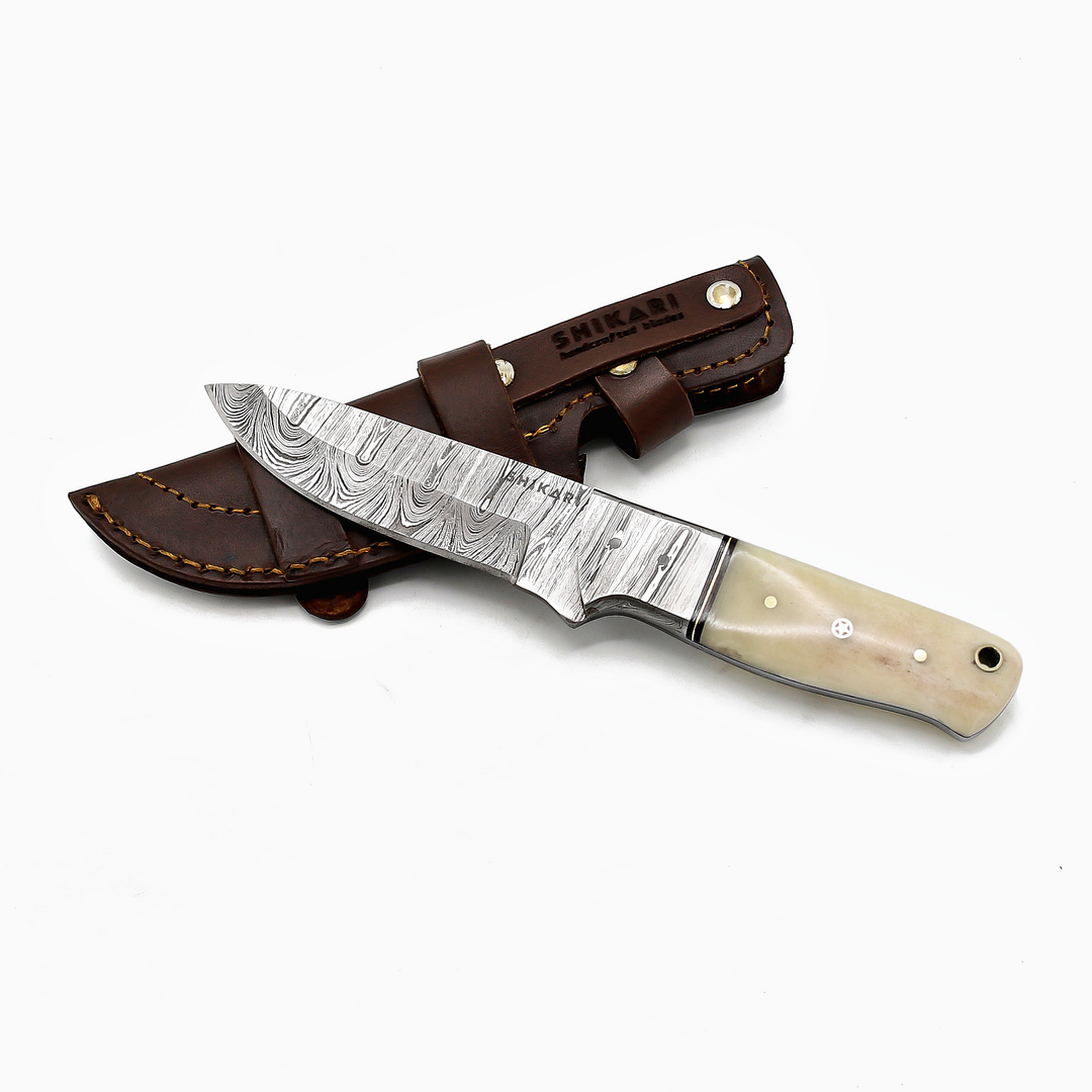 SQL-060A Damascus Hunting Knife