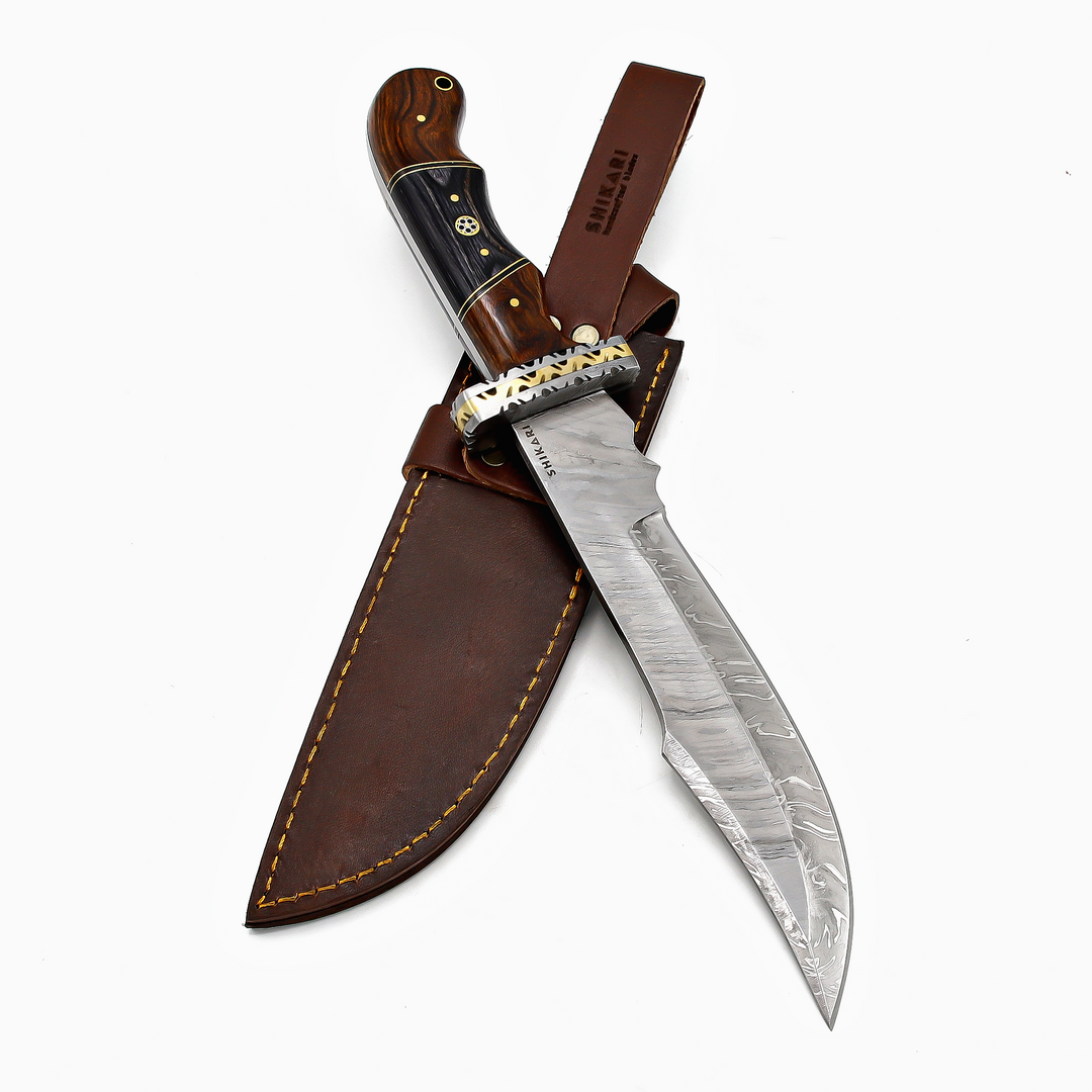 SQL-070 Damascus Hunting Knife