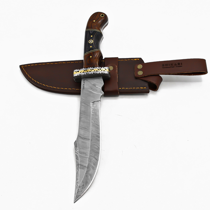 SQL-070 Damascus Hunting Knife