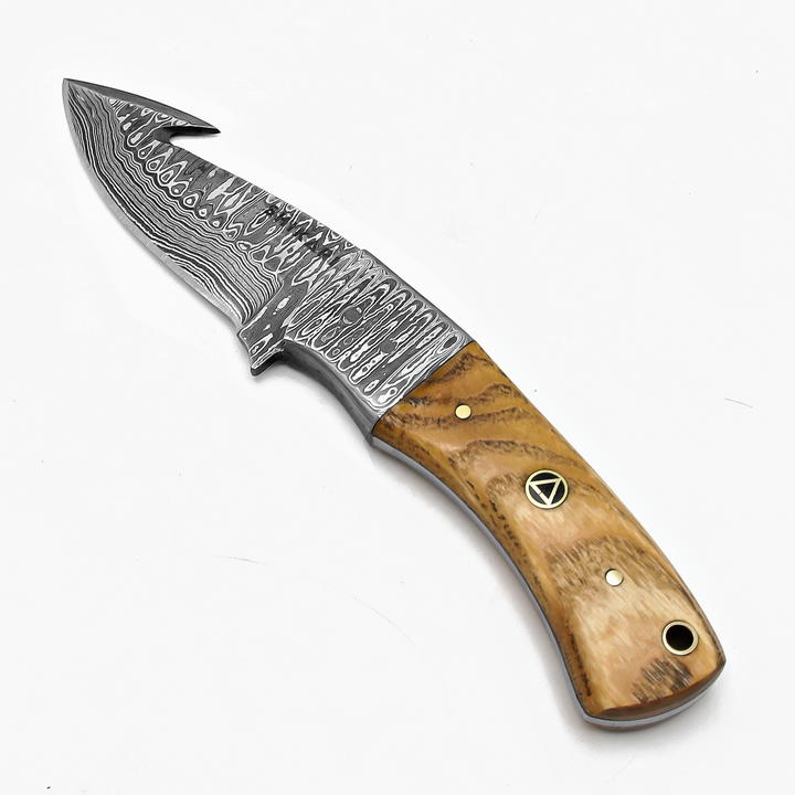 SQL-053C Damascus Skinner Knife