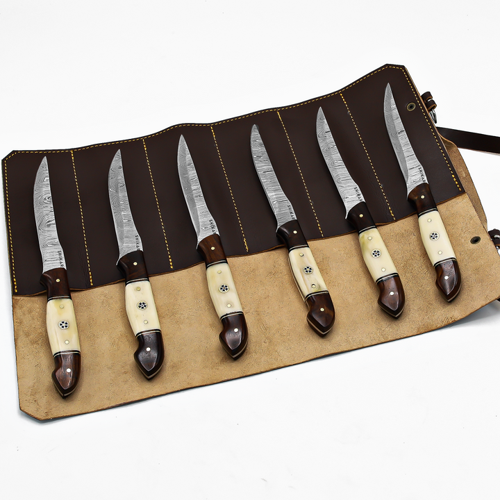 SQL-061 Damascus Steak Knives Set