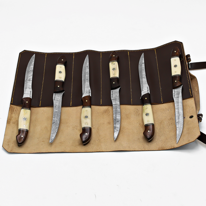 SQL-061 Damascus Steak Knives Set