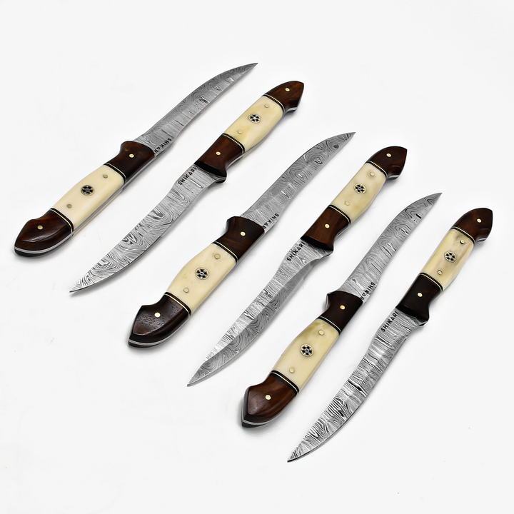 SQL-061 Damascus Steak Knives Set