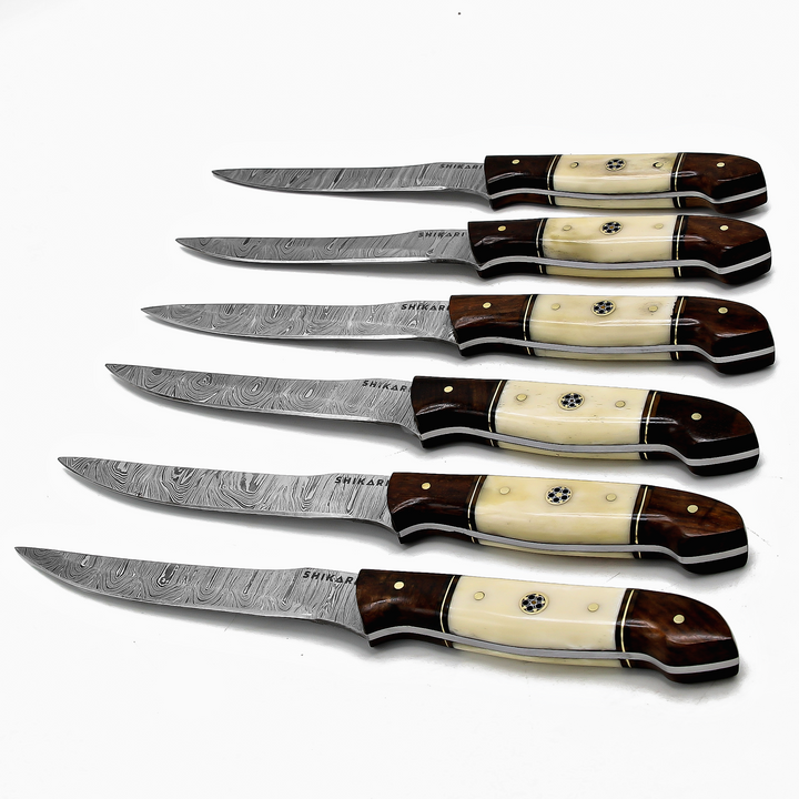 SQL-061 Damascus Steak Knives Set