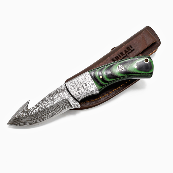SQL-053B Damascus Skinner Knife - Image 4