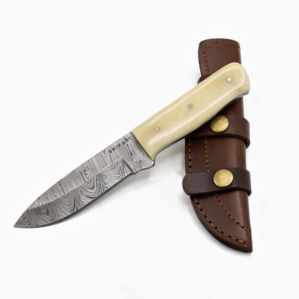 SQL-060 Damascus Hunting Knife - Image 8