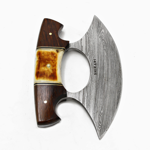 SQL-051 Damascus Ulu Knife - Image 2