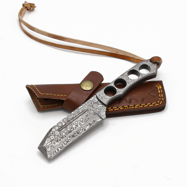 SQL-034 Full Damascus Knife - Image 4