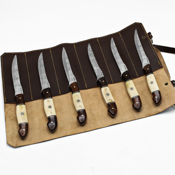 SQL-061 Damascus Steak Knives Set - Image 5