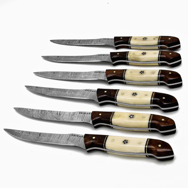 SQL-061 Damascus Steak Knives Set - Image 2