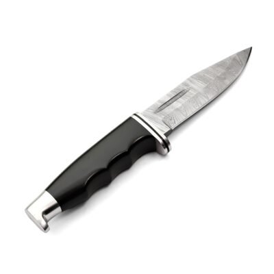 GK-045A Hunting Knife, Damascuss Blade with Buffalo Horn Handle