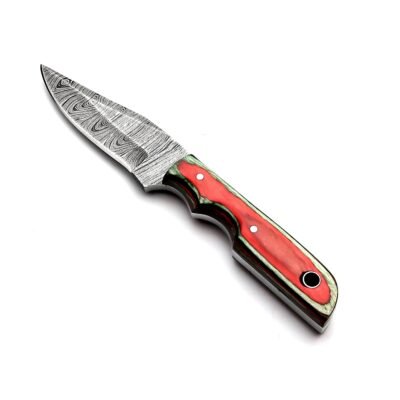 OE-010 Hunting Knife Damascus Blade
with Pekka wood Handle