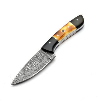 SQL-002E Hunting Knife Damascuss Blade